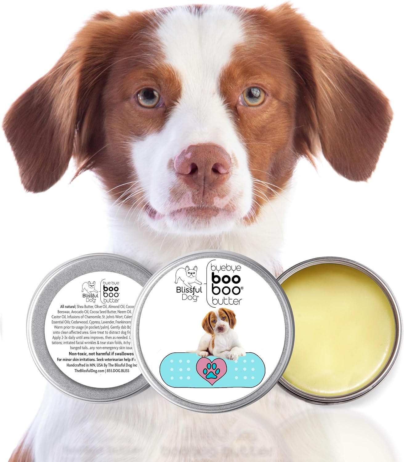 The Blissful Dog Brittany Boo Boo Butter, 16 oz.