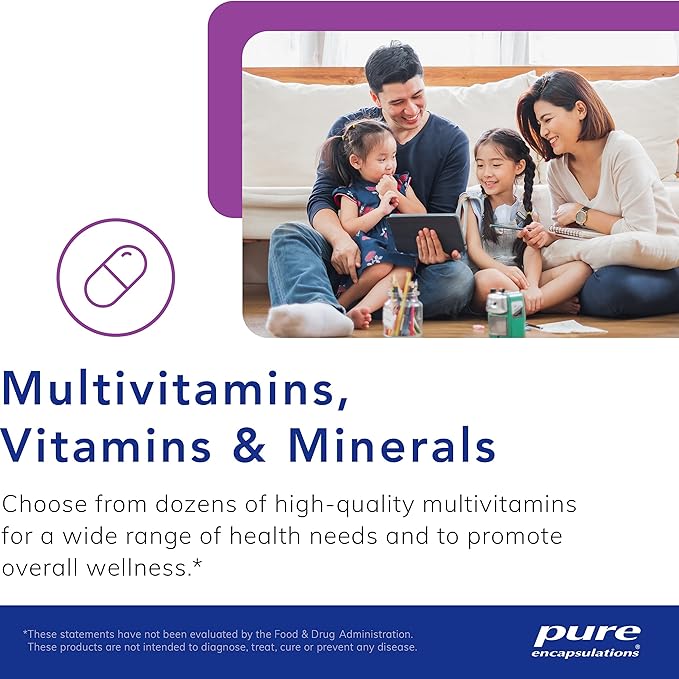 Pure Encapsulations Calcium (Citrate) - Supplement for Bone, Teeth, Colon, and Cardiovascular Health Support* - with Premium Calcium Citrate - 60 Capsules