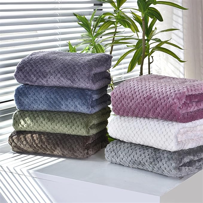 Pet Blanket Warm Soft Dog Blankets Washable Cat Throw Blankets Sofa Bed Couch Furniture Protector Cover for Small Medium Large Dogs Cats, Grey, 63" x 79"