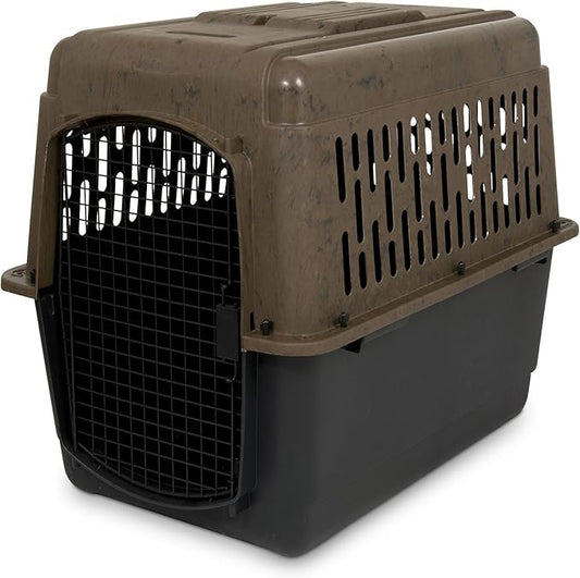 Petmate Ruffmaxx Camouflage Dog Kennel Pet Carrier & Crate 40" (70-90 Lb), Outdoor and Indoor for Large, Medium, and Small Dogs - Made from Recycled Material w/ 360-Degree Ventilation, Made in USA