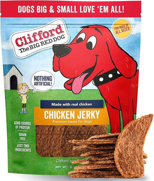 Chicken Jerky Dog Treat Chicken Strips Dog Jerky Treats for Dogs Canine Snacks Natural Canine high Protein Grain Free Snacks for Small and Large Dogs 6 oz