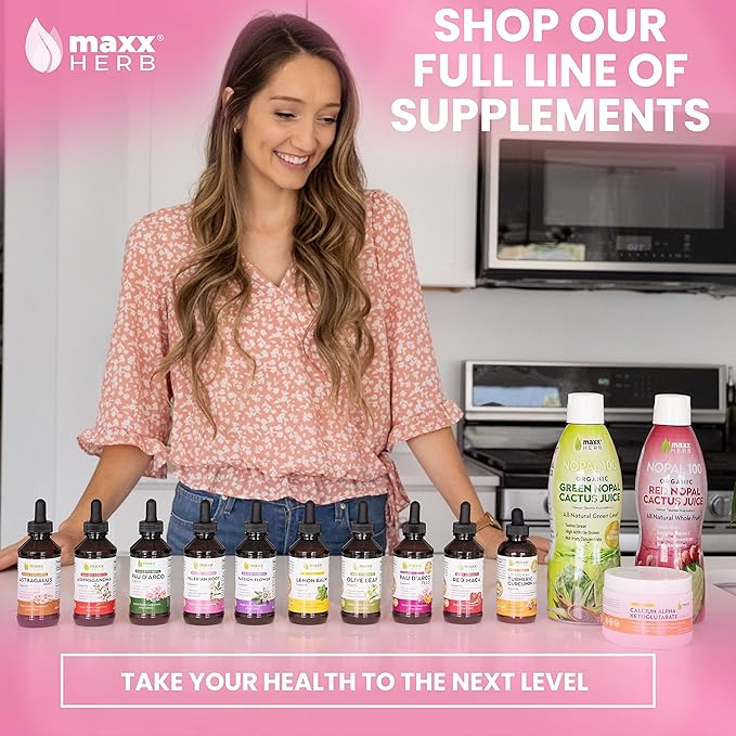 Maxx Herb Valerian Root Extract - Max Strength, Liquid Valerian Root Absorbs Better Than Capsules, for Relaxation and Restful Sleep, Alcohol-Free - 4 Bottles, 4 Oz Each (240 Servings)