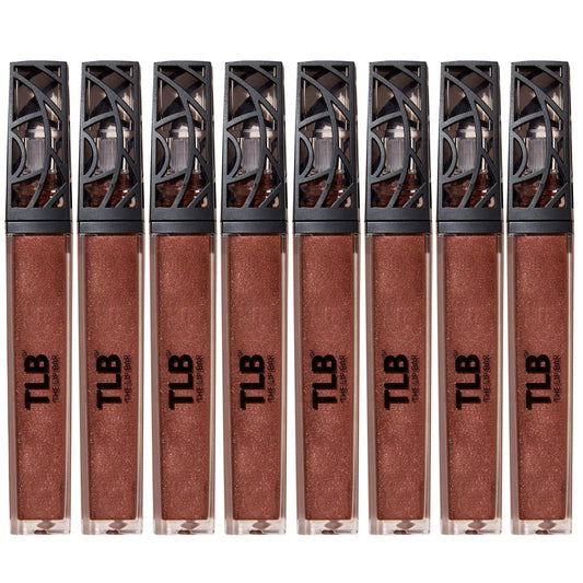The Lip Bar Vegan Non-Sticky Lip Gloss, With Hydrating Shea Butter For A Lightweight, High Shine Finish, Extra - Brown Shimmer,