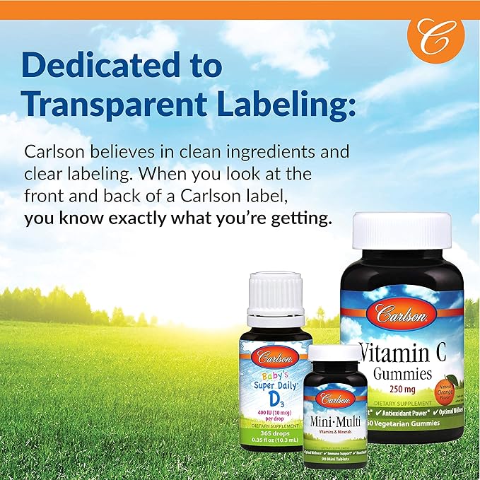 Carlson - Chelated Cal-Mag, 2:1 Calcium to Magnesium Ratio, Bone Support, Muscle Function & Energy Production, 60 Tablets