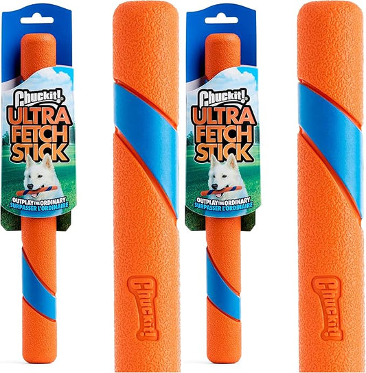 Chuckit! Interactive Dog Toy Ultra Fetch Stick - 12 Inch Outdoor Dog Toy for All Breed Sizes,(Pack of 2)