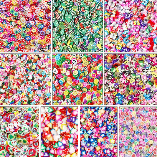 Ehope Polymer Clay Slices Nail Art Slices Fruits Slices Polyme Slices Diy Fruit Nail Art Supplies Making Kit Decoration Arts Cra