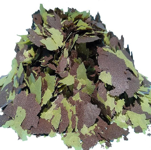 Aquatic Foods Inc. Flakes - 45% California Blackworm & Vegetable Flake Mix for Discus, Cichlids, Tetras, Guppies, Live Bearers, Pond Fish, All Community Tropical Fish Premium AF Flakes - 1/2-lb