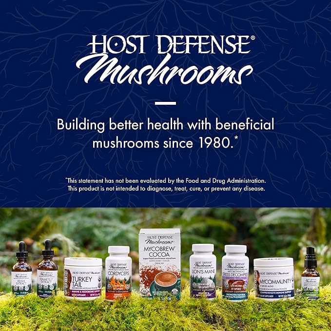 Host Defense Stamets 7-7 Species Blend - Mushroom Supplement for Immune Support - Includes Royal Sun Blazei, Cordyceps, Reishi, Maitake, Lion's Mane, Chaga & Mesima - 60 Capsules (30 Servings)*