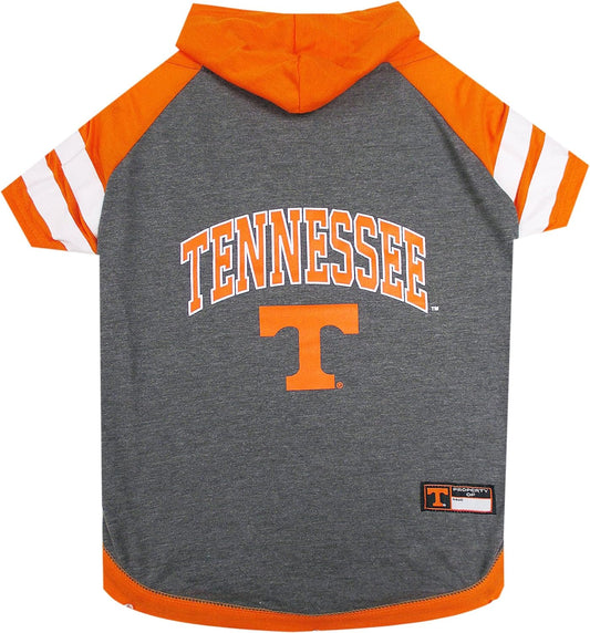 Pets First NCAA Tennessee Volunteers Hoodie for Dogs & Cats, Large. | Collegiate Licensed Dog Hoody Tee Shirt | Sports Hoody T-Shirt for Pets | College Sporty Dog Hoodie Shirt