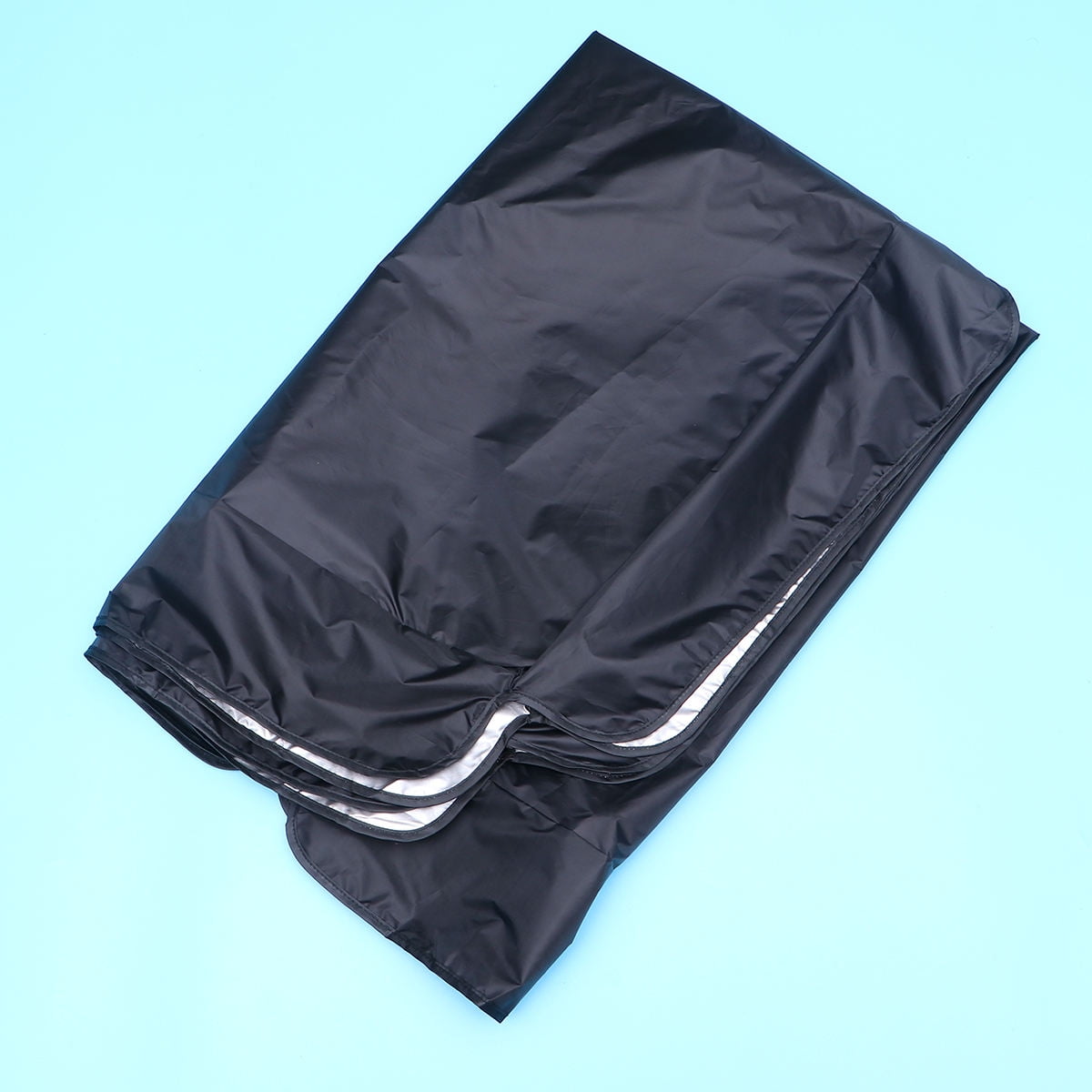 FOMIYES Waterproof Polyester Swing Cover with Elastic Band for Outdoor Home Use 164x114cm Black